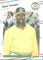 1988 Fleer Baseball Cards      295     Dave Stewart